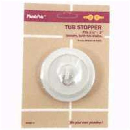 PLUMB PAK PP22004 Fit All Sink & Tub Stopper, White PL386723